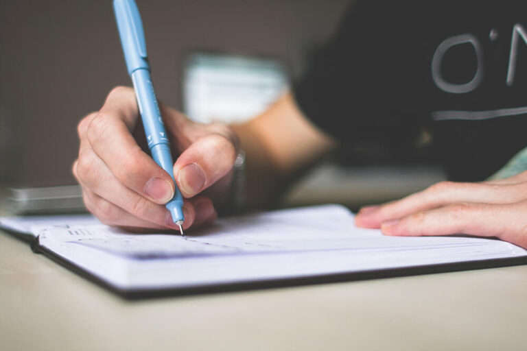 Man writing