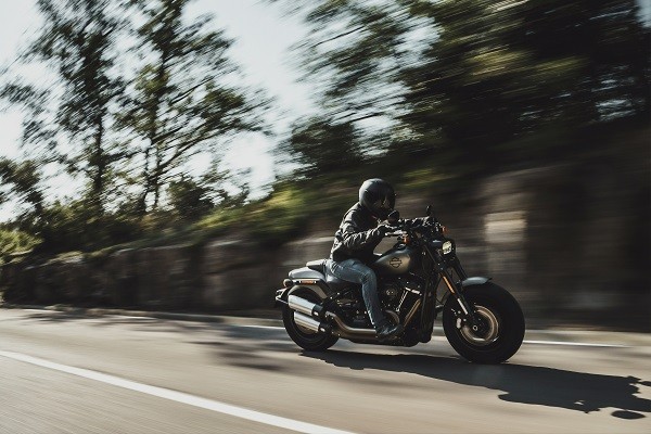 Moving motorcycle